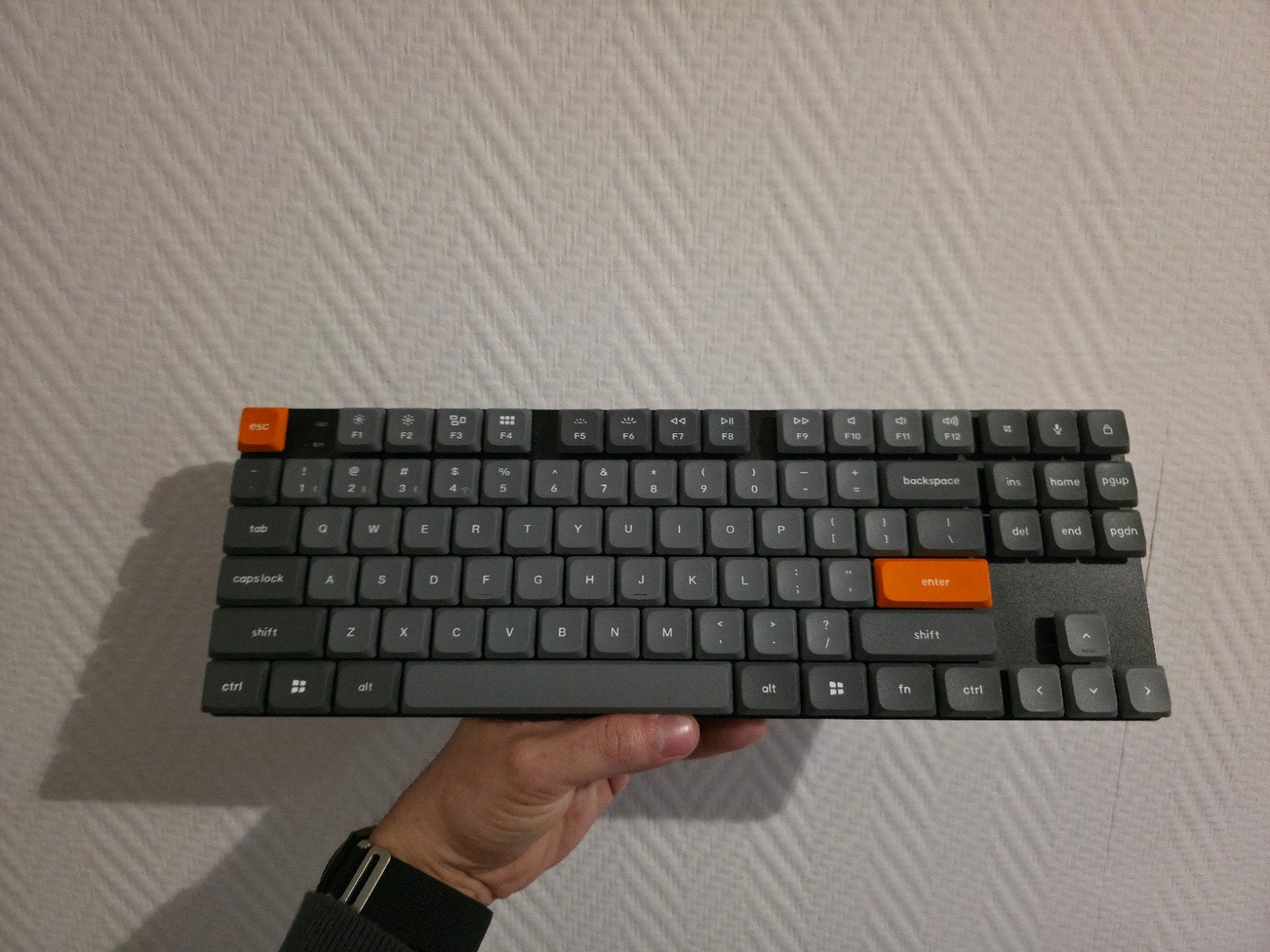 Keychron K1 Max Ultra-Slim Draadloos Mechanisch Toetsenbord, Ophalen, Keychron, Zo goed als nieuw, Draadloos