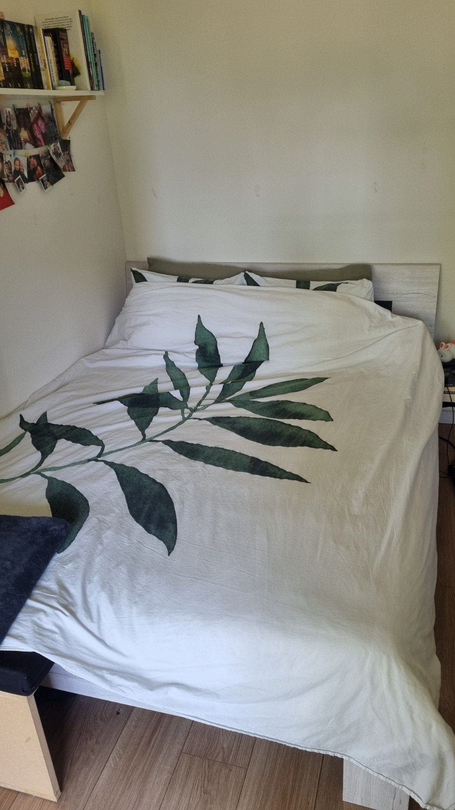 Arillo bedframe incl. lattenbodems en matras!, Ophalen, Wit, Tweepersoons, Zo goed als nieuw