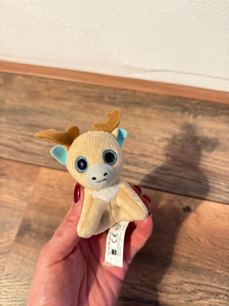 Kleine TY knuffel / beanie van een Hert, Overige typen, Ophalen of Verzenden, Zo goed als nieuw, Klein (minder dan 20 cm)