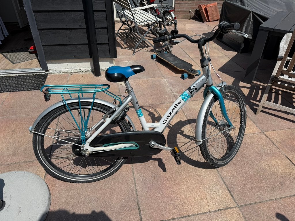 Kinderfiets Gazelle, Fietsen en Brommers, Ophalen, 22 inch, Gebruikt, Versnellingen