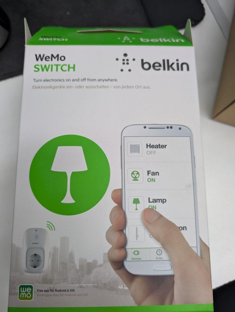 Belkin WeMo Switch F7C027de Slimme Stekker Nieuw, Ophalen of Verzenden, Nieuw