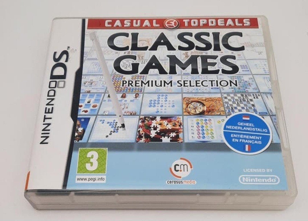 Classic Games DS spel + boekje, Spelcomputers en Games, Games | Nintendo DS, Zo goed als nieuw, Overige genres, 1 speler, Vanaf 3 jaar