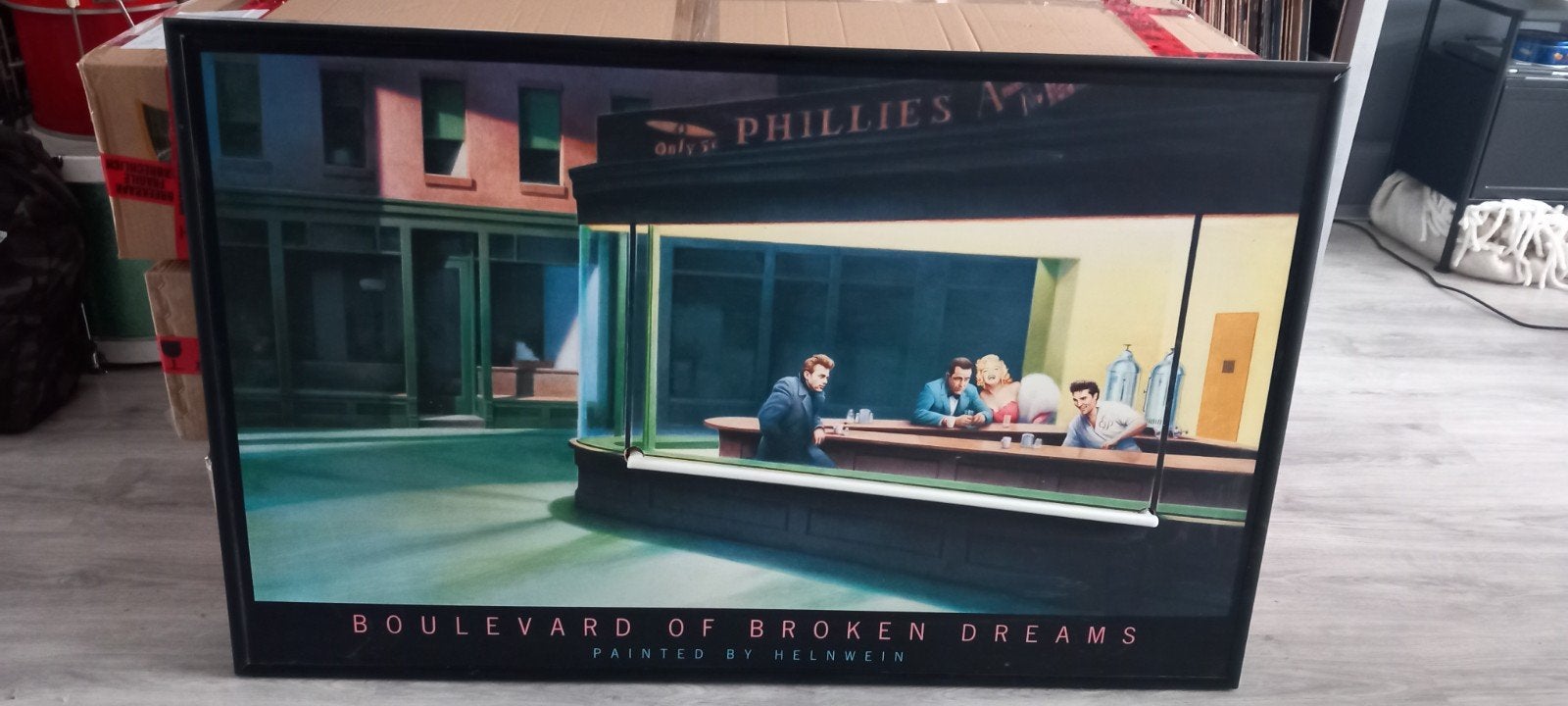 Boulevard of Broken Dreams - Helnwein (ingelijst), 50 – 75, Gebruikt, Oorspronkelijke maker, Ophalen of Verzenden