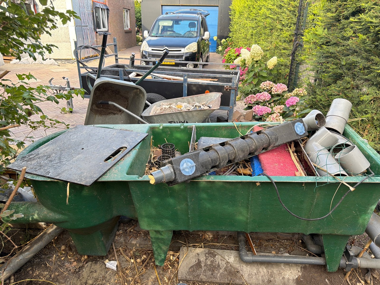 Vijverfilter met diverse verkocht, Ophalen, Gebruikt