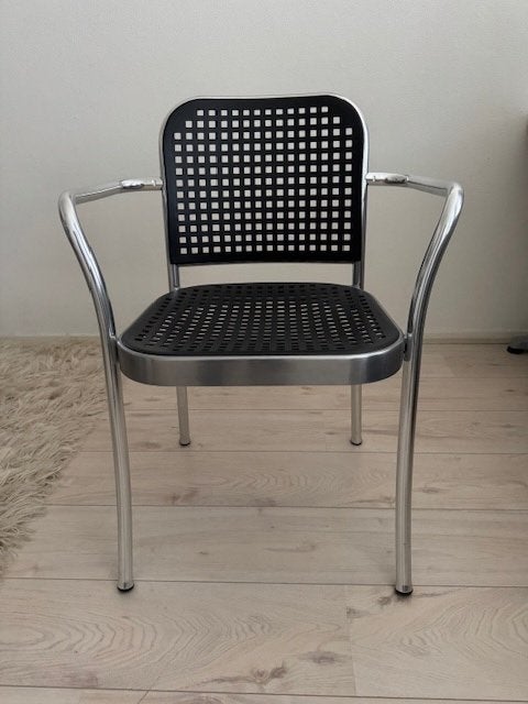 Designstoel DePadavo Silver, Huis en Inrichting, Stoelen, Ophalen, Twee, Zwart, Zo goed als nieuw