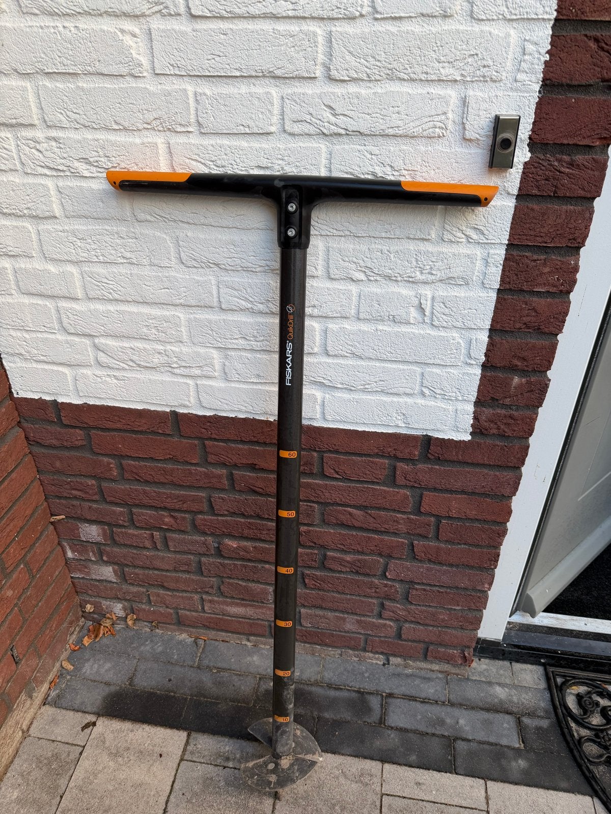 Fiskars grondboor 15cm x 110cm - Zo goed als nieuw, Ophalen, Zo goed als nieuw, Grondboor