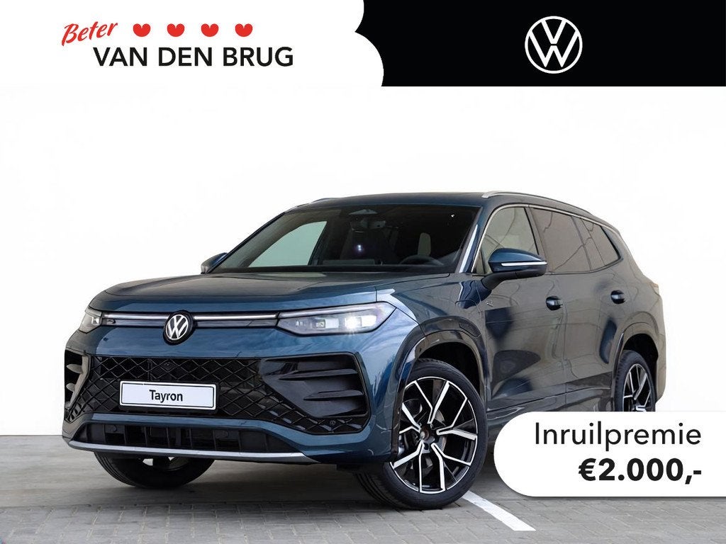 Volkswagen Tayron R-Line Edition 1.5 eHybrid 272 PK | Black, Auto's, Volkswagen, Stof, 1498 cc, 4 cilinders, 26 kWh