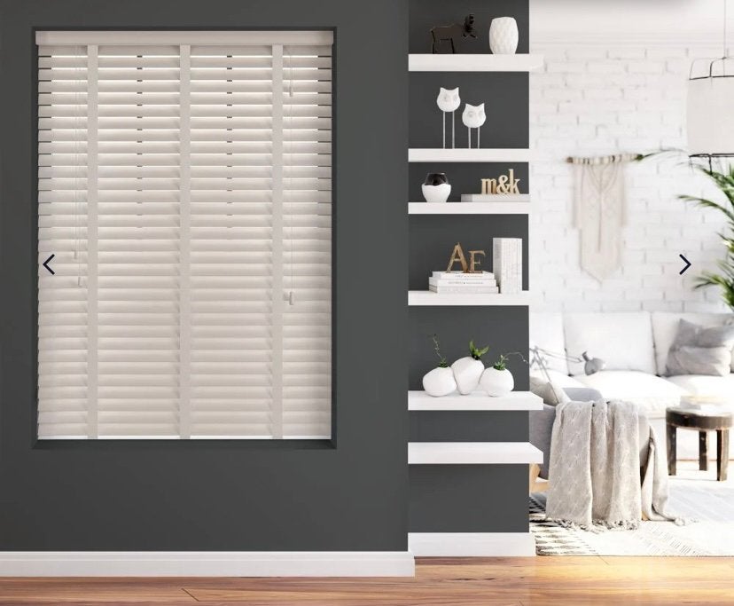 Witte houten jaloezieën TUISS, Gebruikt, 100 tot 150 cm, Wit, Ophalen of Verzenden