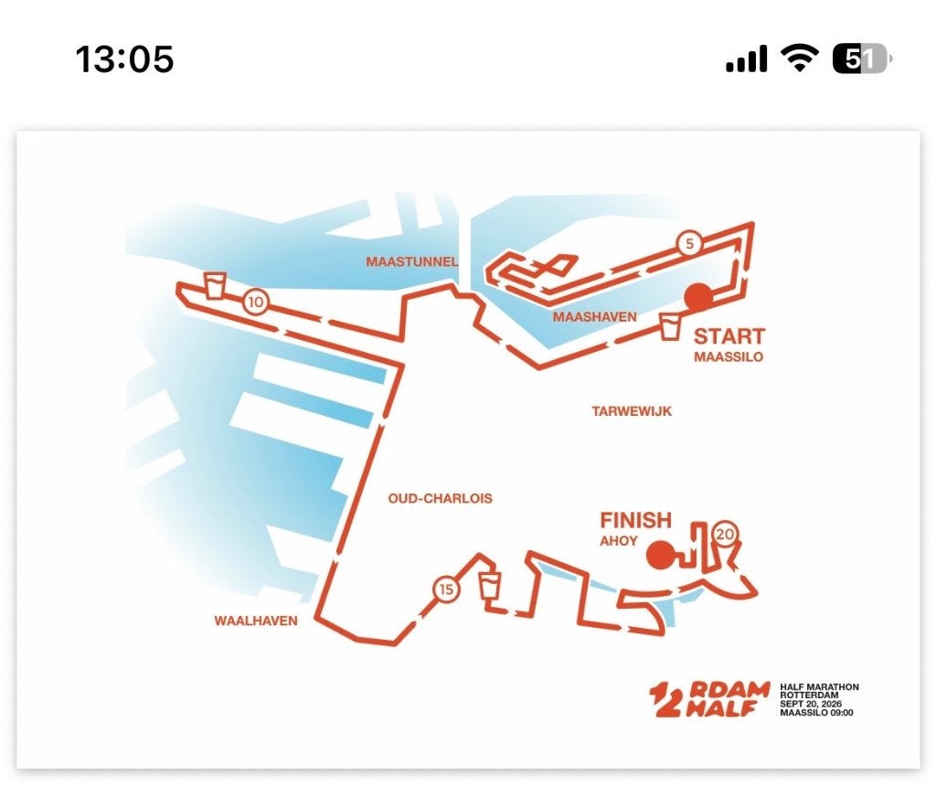 20 sept halve marathon Rotterdam startbewijs, Tickets en Kaartjes, Sport | Overige, Eén persoon, September