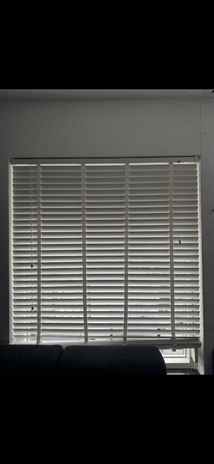 Witte houten jaloezieën 140x180 cm, Ophalen, Jaloezie, Gebruikt, Wit