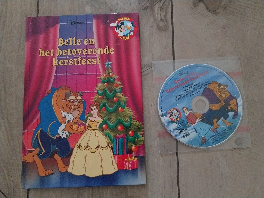 Disney Boek Belle en het betoverende kerstfeest Boek + cd, Gelezen, Ophalen of Verzenden, Sprookjes, Disney