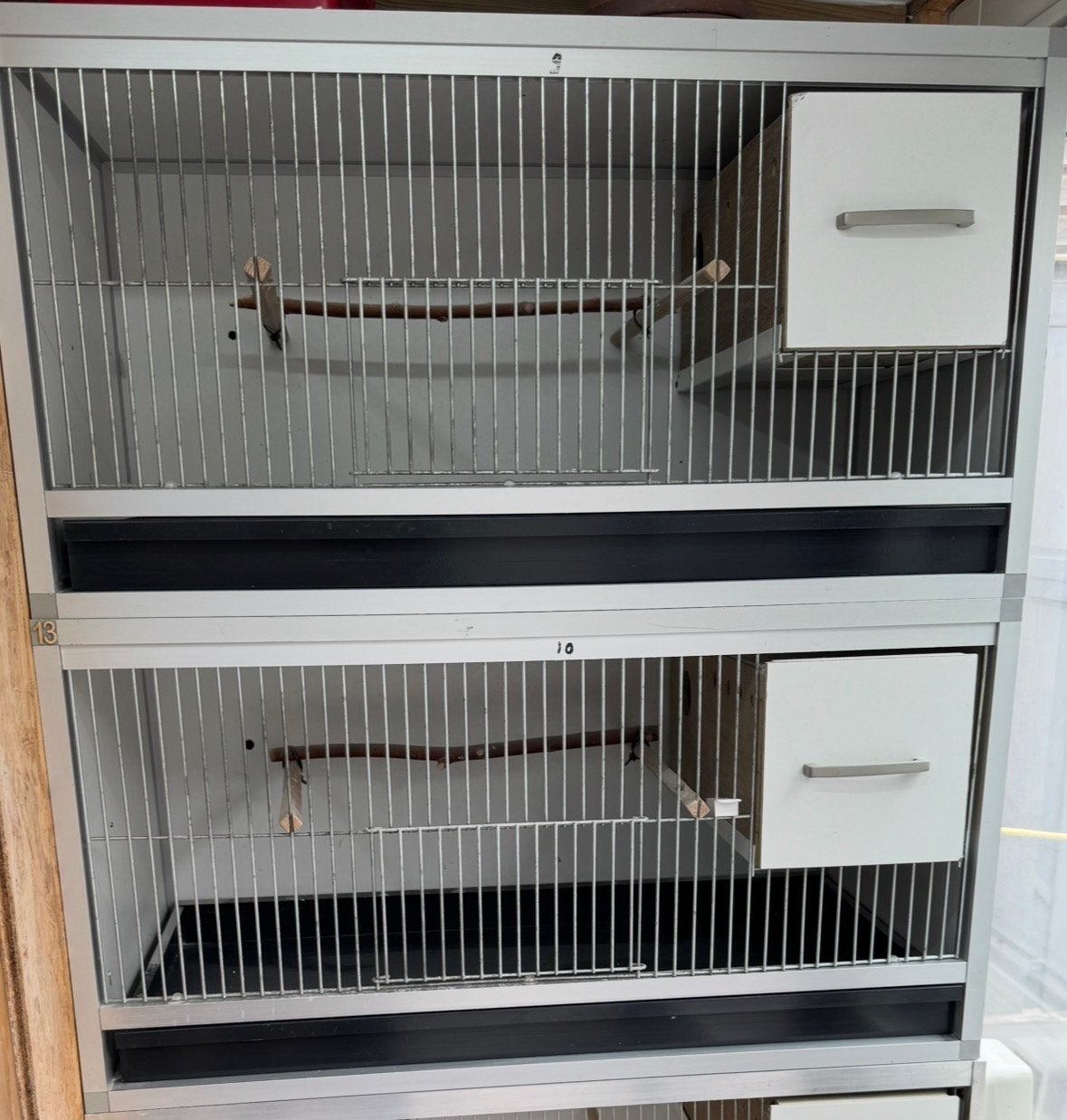 Aluminium kweekkooien/broedkooien, Ophalen, Zo goed als nieuw, Hout, Broedkooi of Kweekkooi