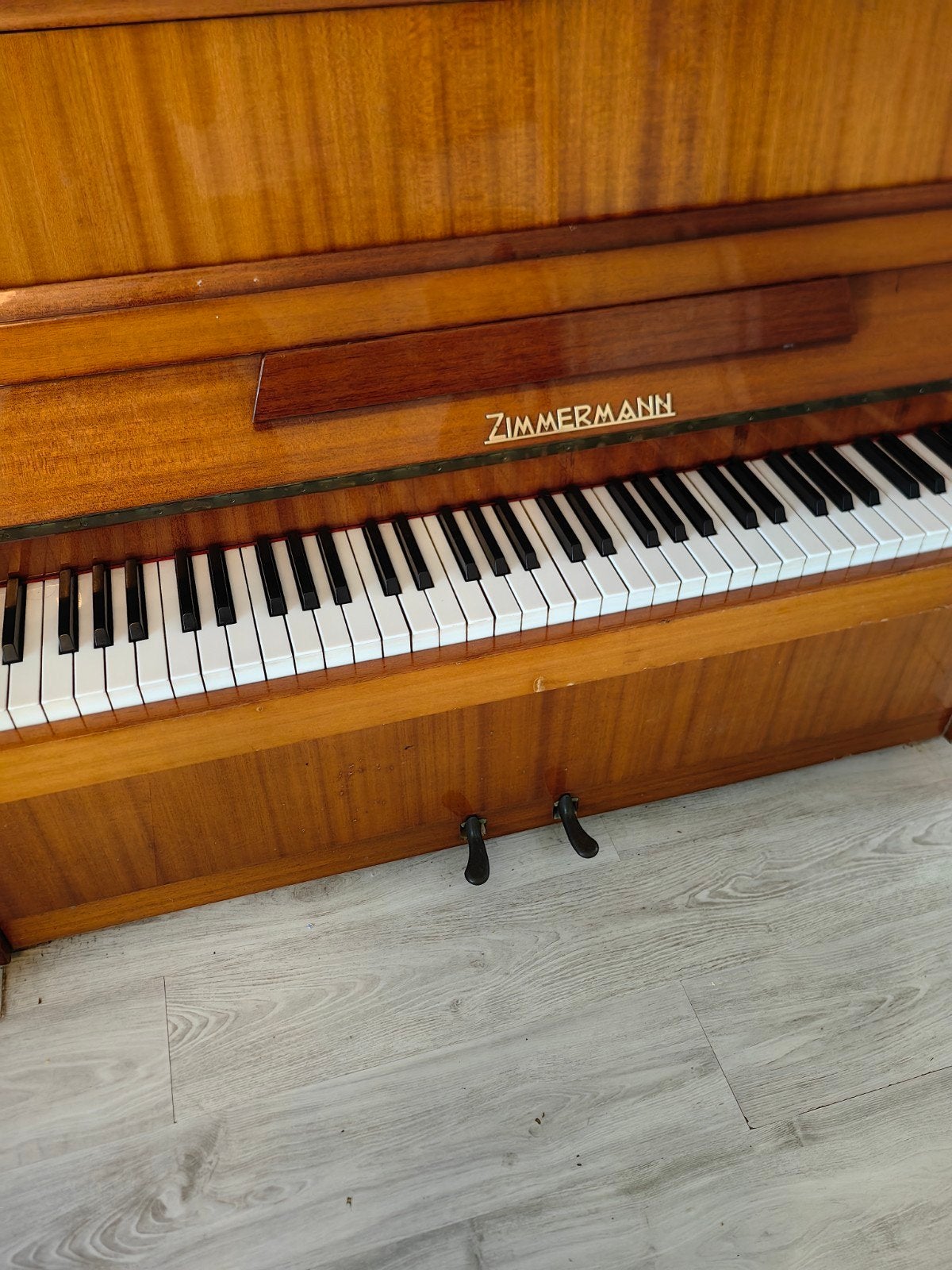Zimmerman Piano, Ophalen, Gebruikt