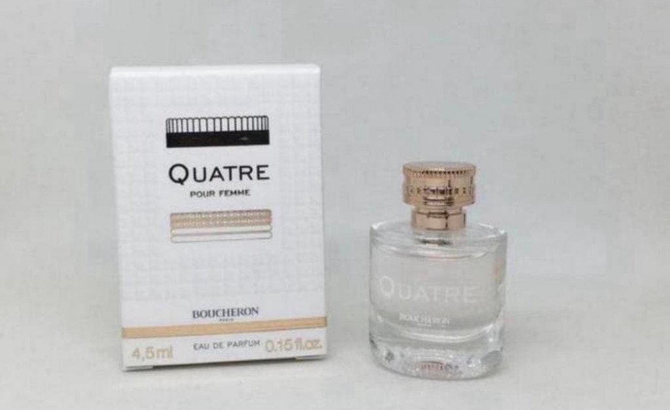 Parfum miniatuur Quatre Pour Femme Boucheron 4,5 ml edp, Verzenden, Nieuw, Miniatuur, Gevuld