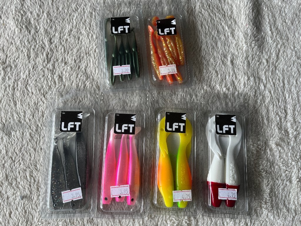 adv 419 / NIEUW mixset 6 pakjes shads LFT, Watersport en Boten, Hengelsport | Roofvissen, Ophalen of Verzenden, Nieuw, Overige typen
