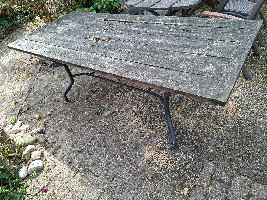 tuintafel frame, Tuin en Terras, Ophalen, Gebruikt, Rechthoekig