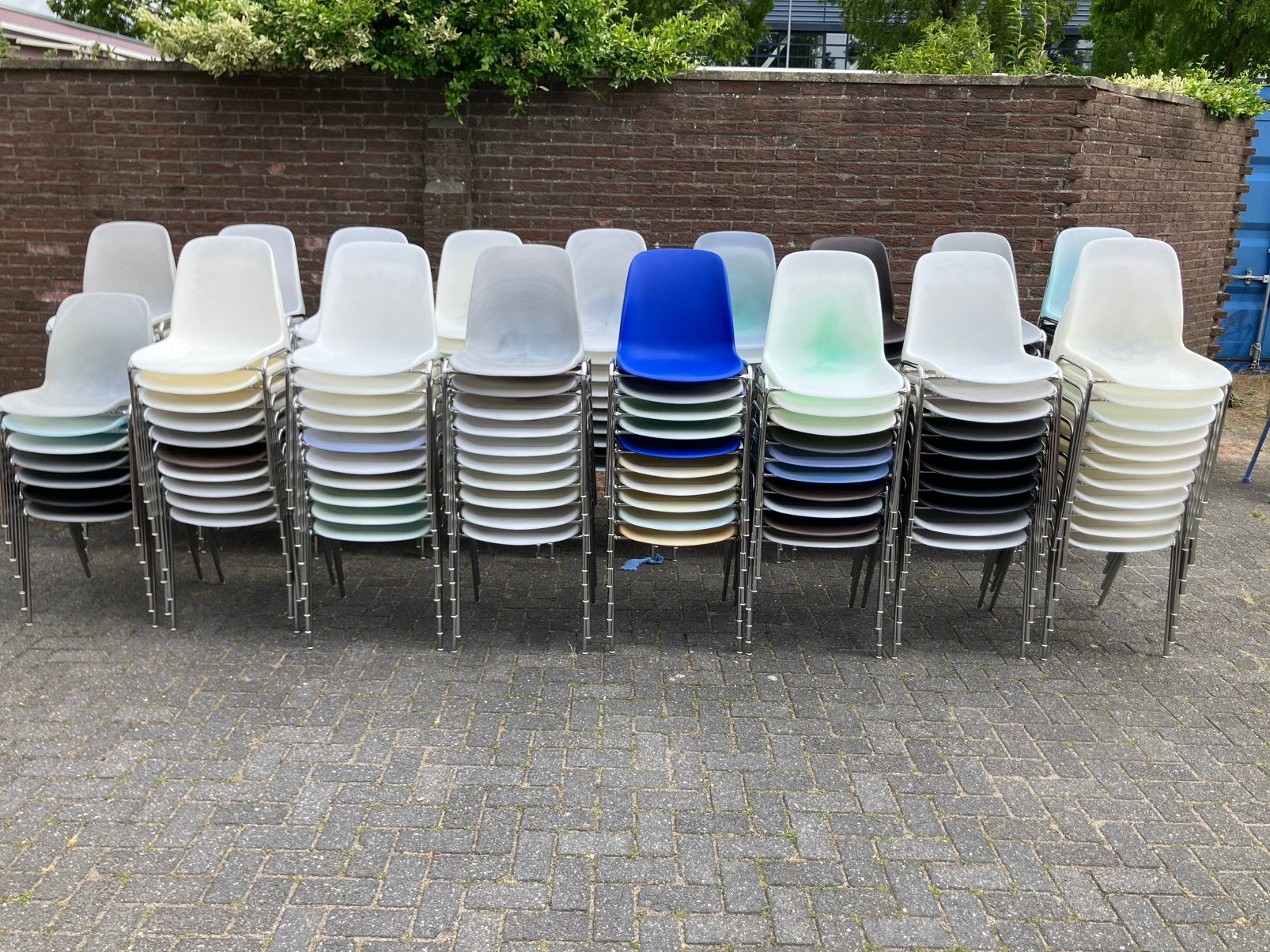 Keetstoelen stapelstoelen export stoelen partij kantinestoel, Ophalen, Nieuw, Kunststof, Vijf, Zes of meer stoelen