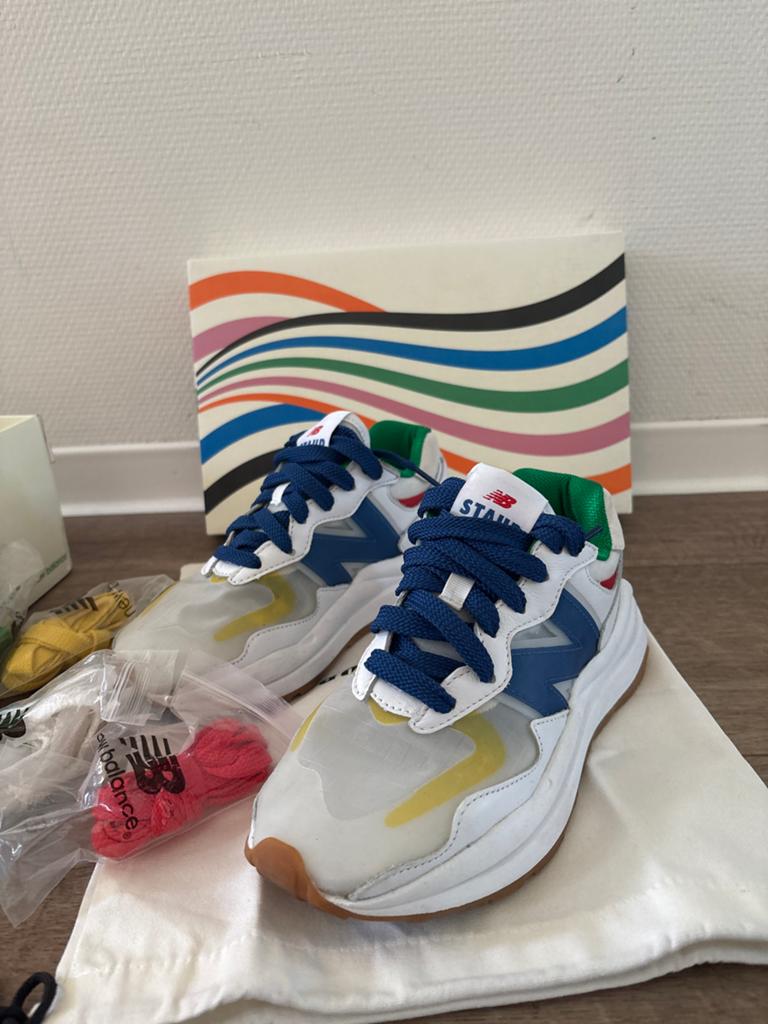 Nieuwe New Balance x Staud sneakers, maat 37.5, met doos, Ophalen of Verzenden, Wit, Sneakers of Gympen