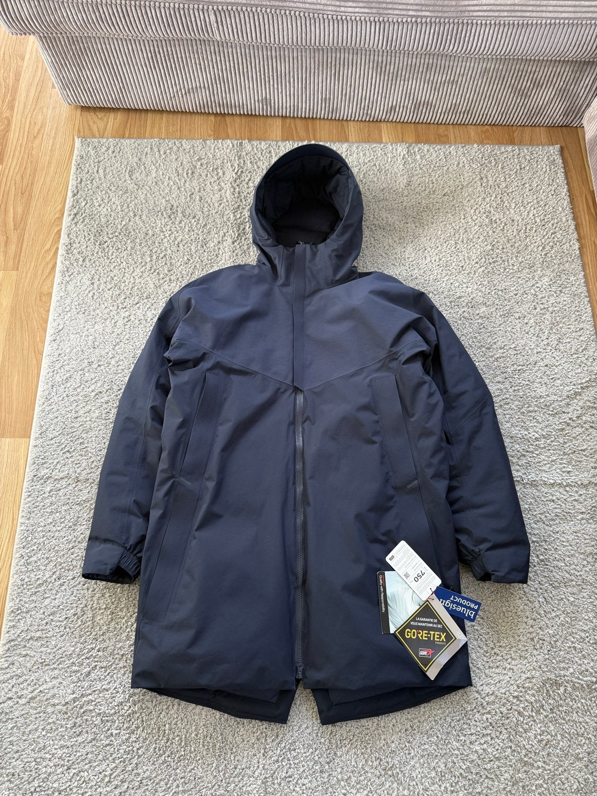 NIEUW Mammut x 04651/ A Trip In A Bag GTX Dons Parka (XL)⁠, Ophalen of Verzenden, Nieuw, Maat 56/58 (XL), Blauw