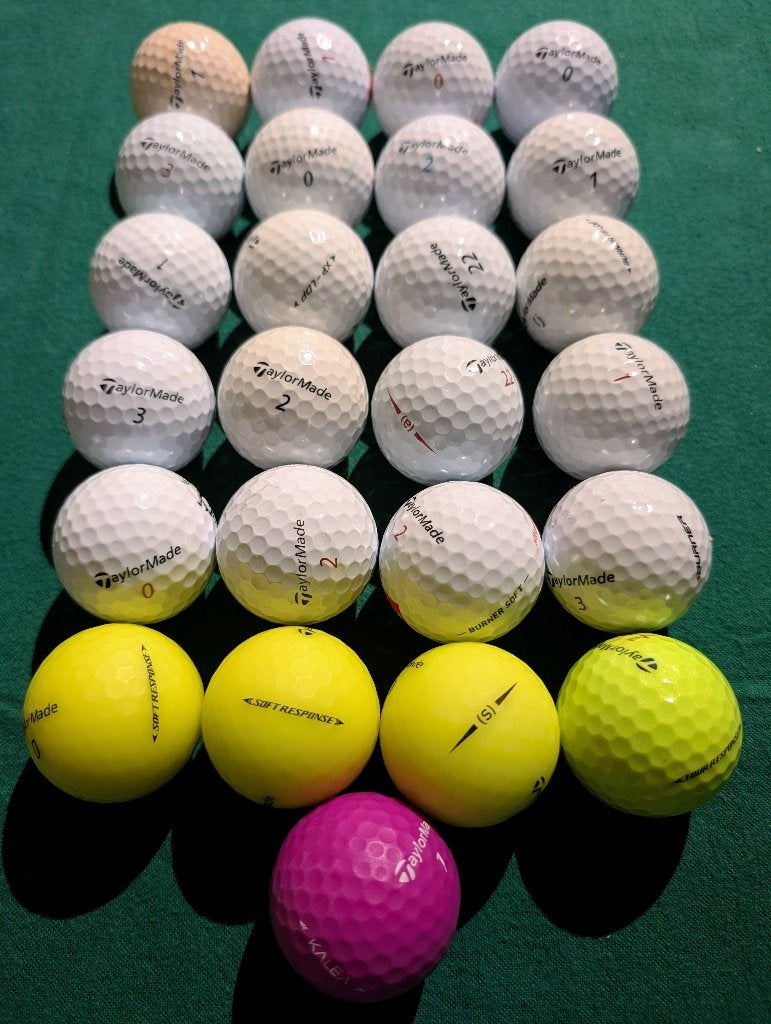 25 Stuks TaylorMade Golfballen Mix, Sport en Fitness, Ophalen of Verzenden, Zo goed als nieuw, Bal(len), Overige merken