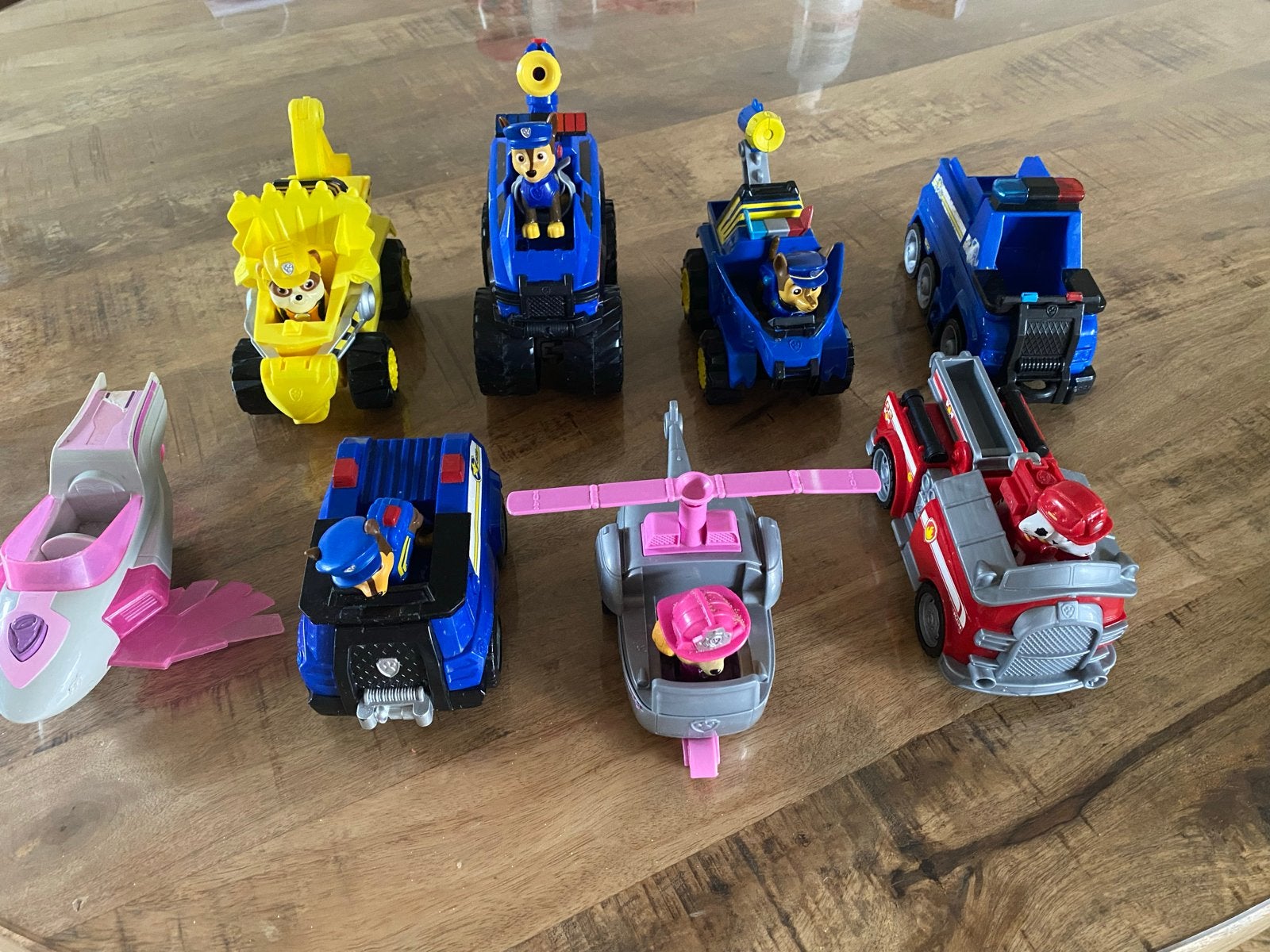 Set Paw Patrol voertuigen - Diverse karakters, Kinderen en Baby's, Speelgoed | Speelgoedvoertuigen, Ophalen of Verzenden, Gebruikt