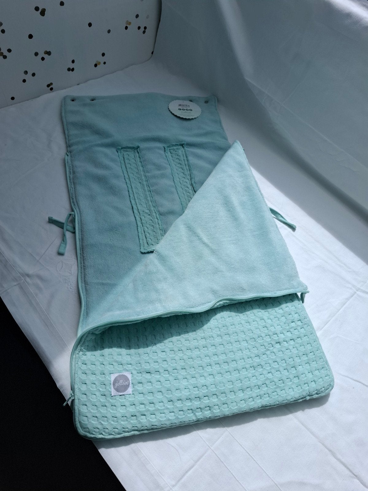 Jollein Comfortbag Baby Wafel Jade - Nieuw, Ophalen of Verzenden