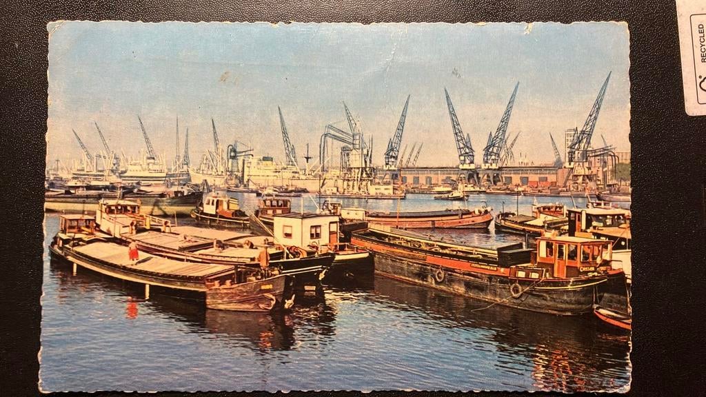 Haven Rotterdam  Maashaven Binnenvaart jaren zestig, Verzamelen, Ansichtkaarten | Nederland, Ophalen of Verzenden, Zuid-Holland