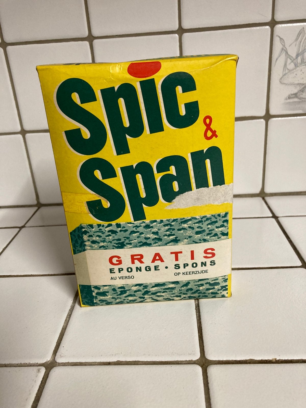 Vintage pakket waspoeder spic&span, Ophalen of Verzenden, Gebruikt, Verpakking