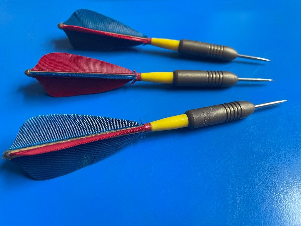 Vintage Jim Pike darts + originele verpakking, jaren 60 a 70, Sport en Fitness, Ophalen of Verzenden, Nieuw, Pijlen