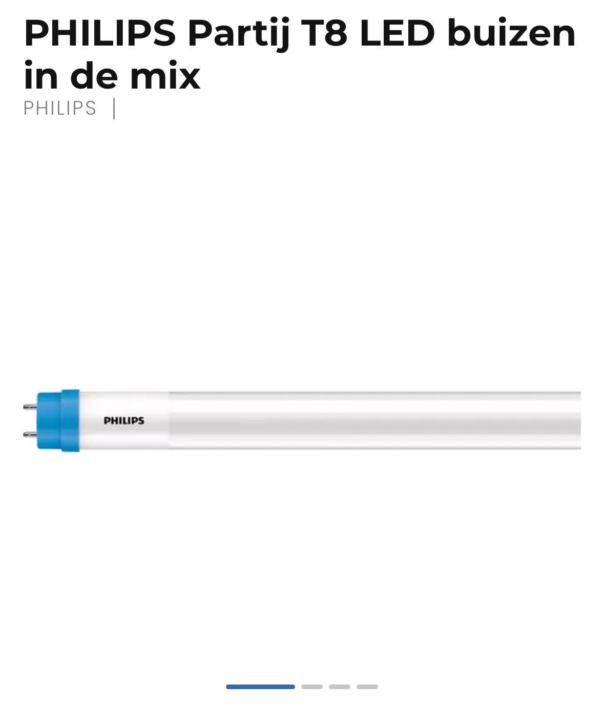 Partij PHILIPS T8 LED buizen in de mix, Philips, Led-lamp, G13 (TL), Overige lichtkleuren