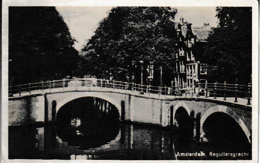 AMSTERDAM - REGULIERSGRACHT, Ophalen of Verzenden, 1940 tot 1960, Gelopen, Noord-Holland