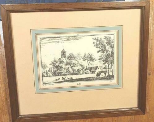 Gravure 1745 hillegom, lis, lisse, a. Rademaker,, Ophalen