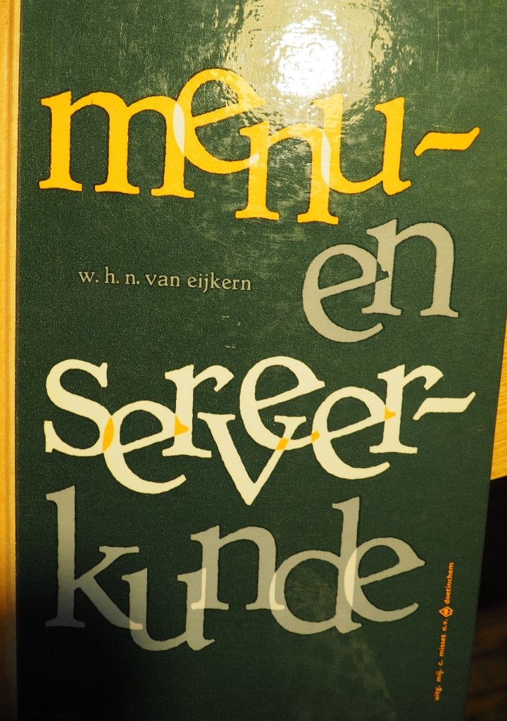 Menu en Serveerkunde W.H.N. van Eijkern deel 1 en 3 1959, Ophalen of Verzenden, Zo goed als nieuw, Hoofdgerechten, W.H.N. van Eijkern