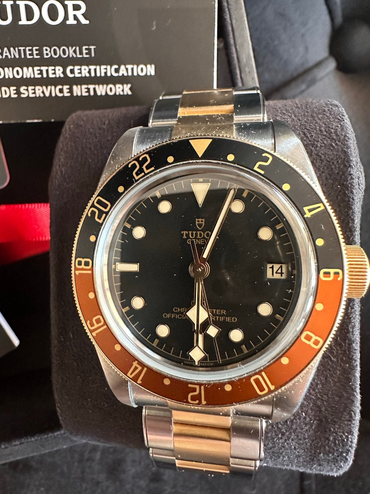 Tudor Black Bay GMT S&G  Zo goed als nieuwstaat, Staal, Polshorloge, Zo goed als nieuw, Goud