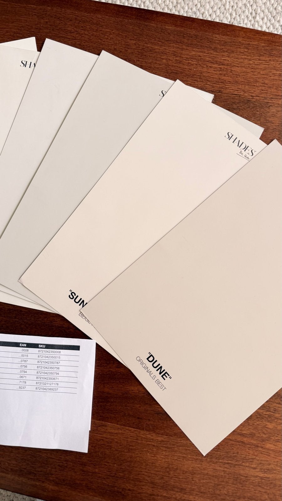 Kleurstalen Shades by Eric Kuster, Ophalen, Gebruikt, Beige