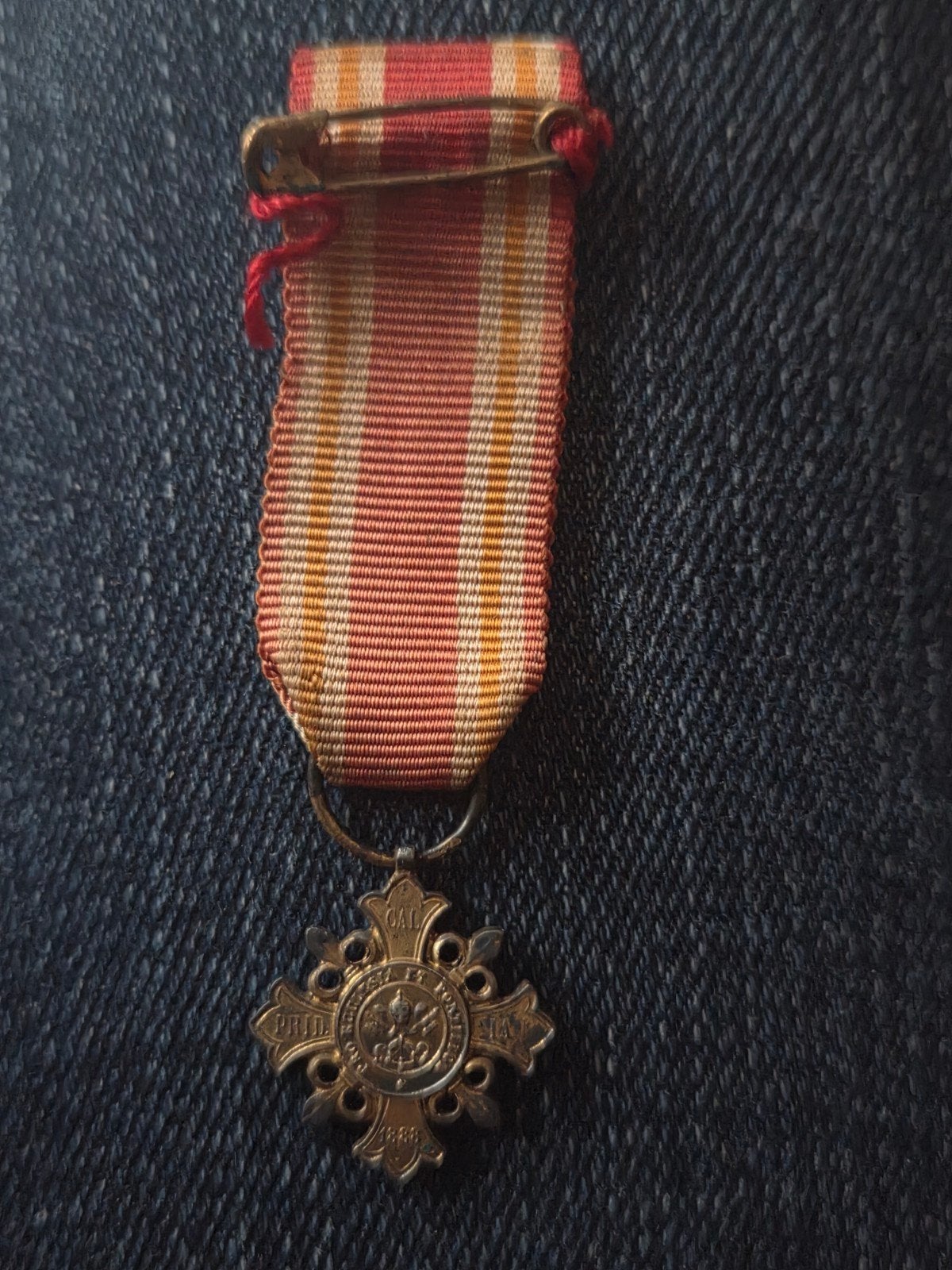 Pauselijke medaille Pro Ecclesia et Pontifice 1888, Overige gebieden, Onbekend, Overige soorten, Lintje, Medaille of Wings