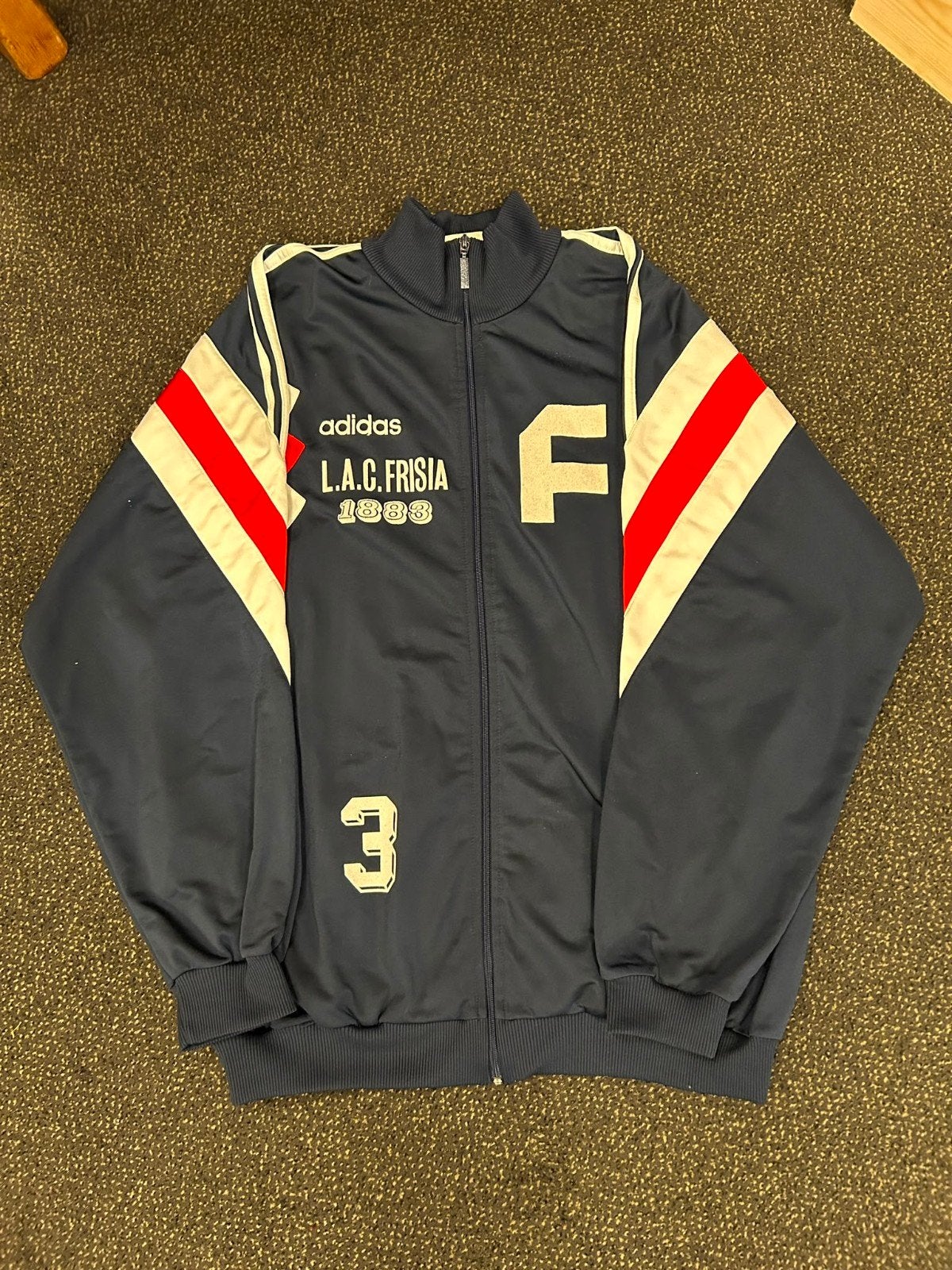Adidas sportjack L.A.C. Frisia Frieslandbank, Ophalen of Verzenden, Jongen of Meisje, Sport- of Zwemkleding