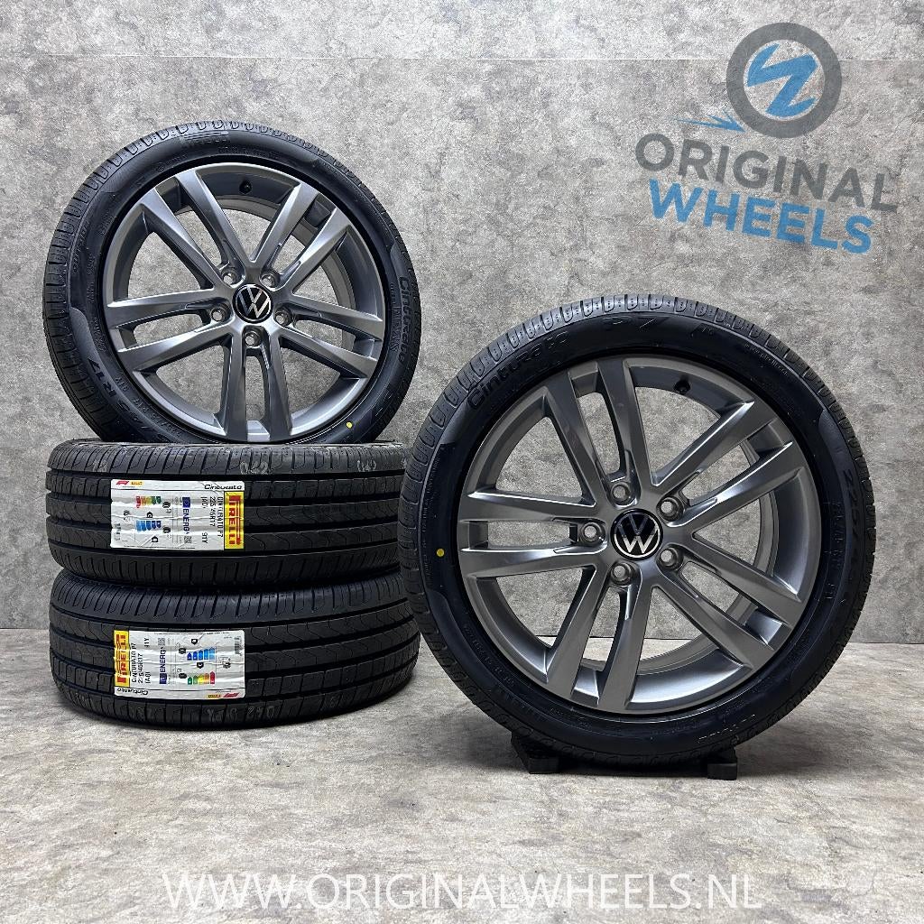 NIEUW 17 inch Salvador velgen + zomerbanden VW Golf, Auto-onderdelen, Banden en Velgen, Volswagen, Banden en Velgen, Nieuw, 17 inch
