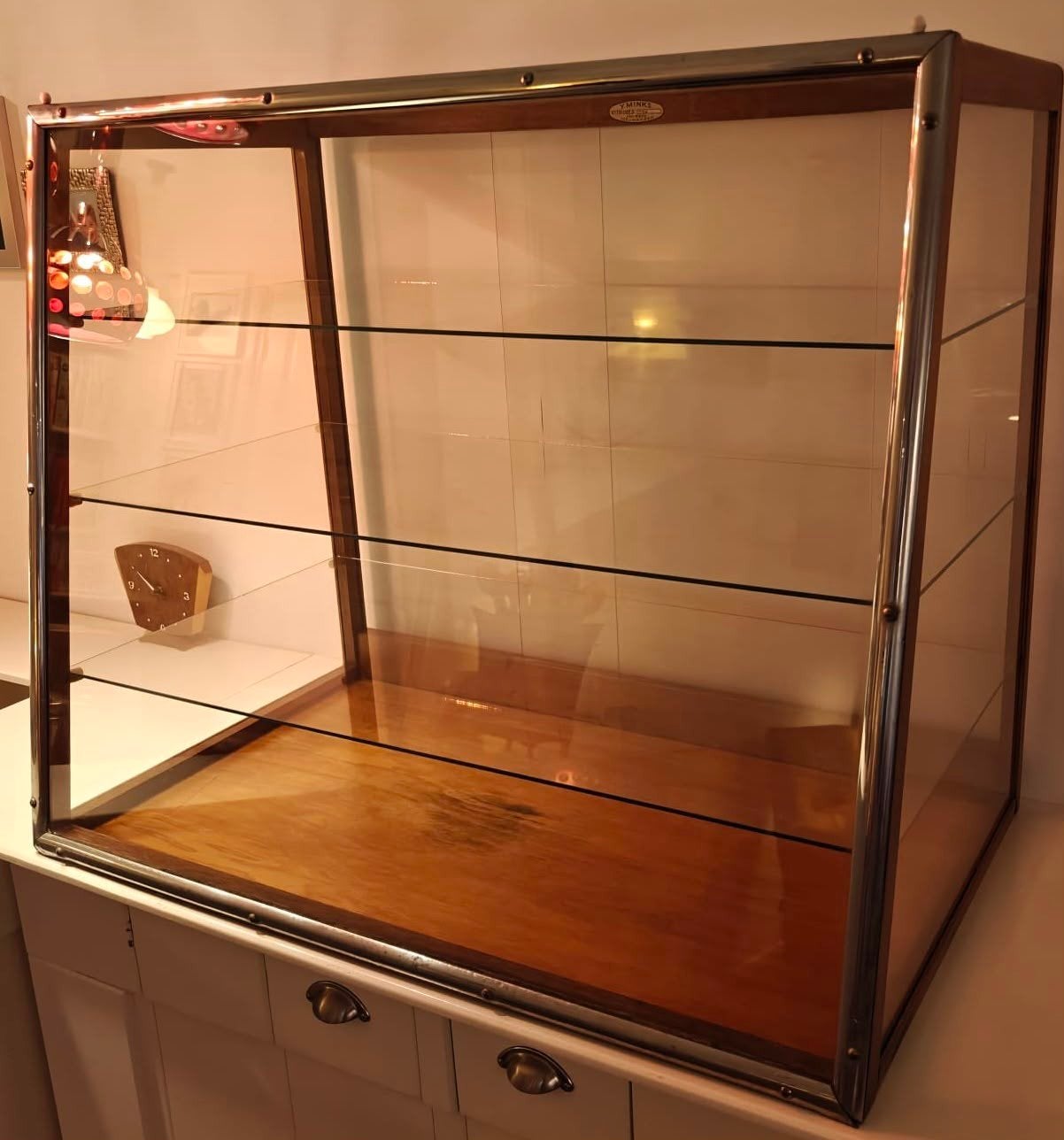 Mooie bakkersvitrinekast van Y. Minks, Ophalen, 50 tot 100 cm, Minder dan 100 cm, 25 tot 50 cm