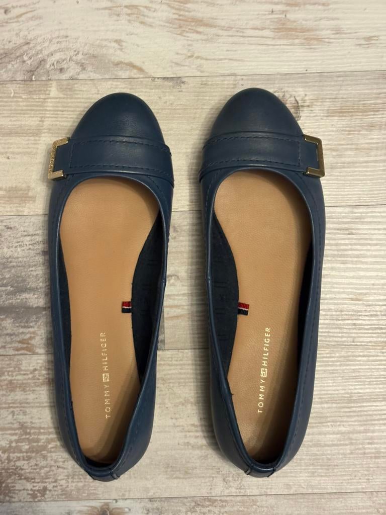 Ballerina’s Tommy Hilfiger, blauw, maat 37, Blauw, Zo goed als nieuw, Ballerina's, Ophalen of Verzenden