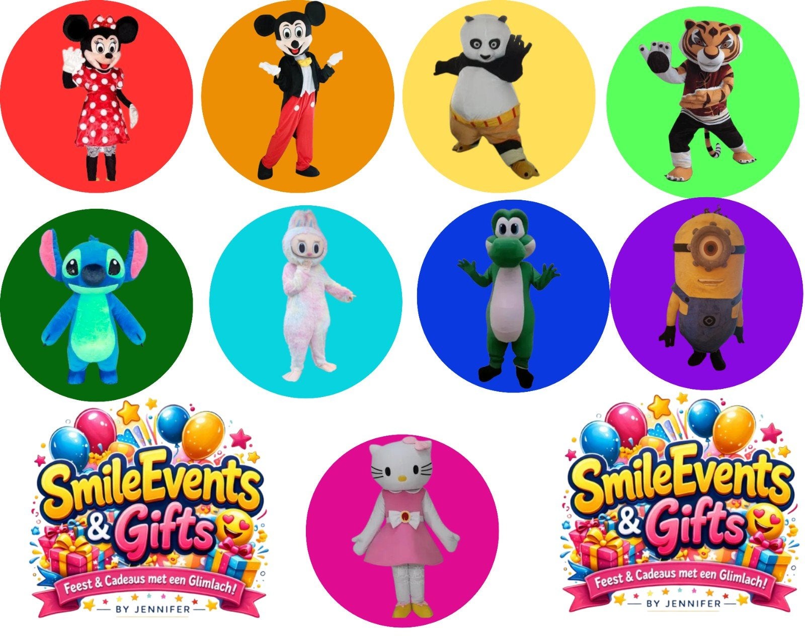 Mascotte Verhuur voor Feestjes en Evenementen, Ophalen of Verzenden, Overige