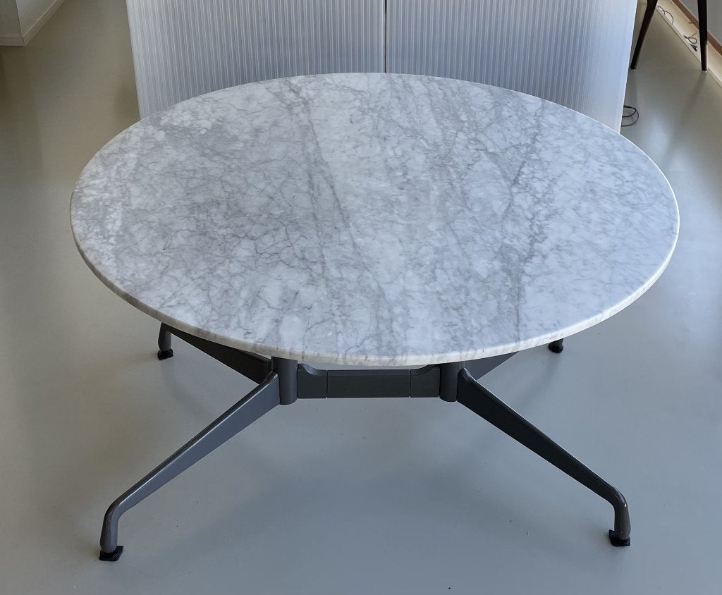 Marmer tafelblad rond 120 cm / Marble table top round 120 cm, Ophalen, Rond, Zo goed als nieuw, Vier personen