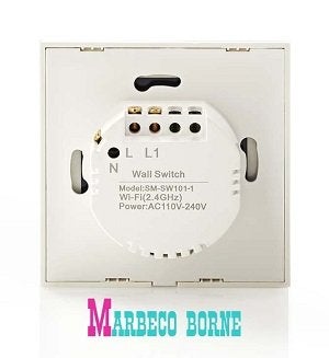 SmartLife Wi-Fi smart lichtschakelaar, Single, Enkele switch, Nedis SmartLife, SmartLife, Overige typen, Nieuw