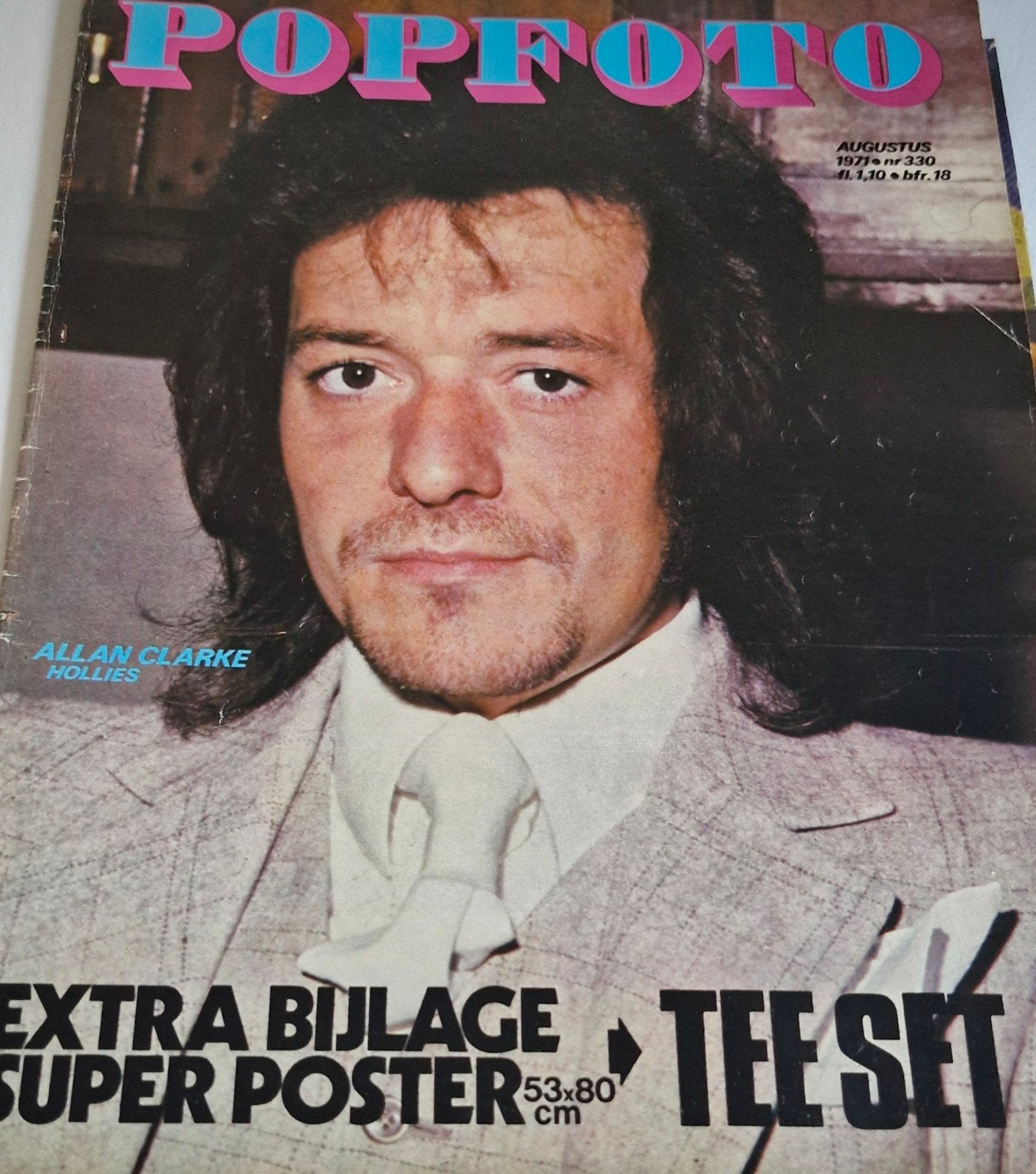 Popfoto 1971 - hollies- T. Rex, The Sweet-l cohen-tee-set, Ophalen of Verzenden, Gelezen, Muziek, Film of Tv