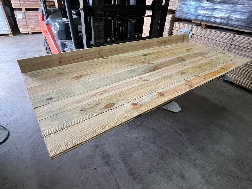 Grenen vloer / wand planken 21x135 , 2m45 lang Geborsteld, Ophalen of Verzenden, Nieuw, 75 m² of meer, Parket