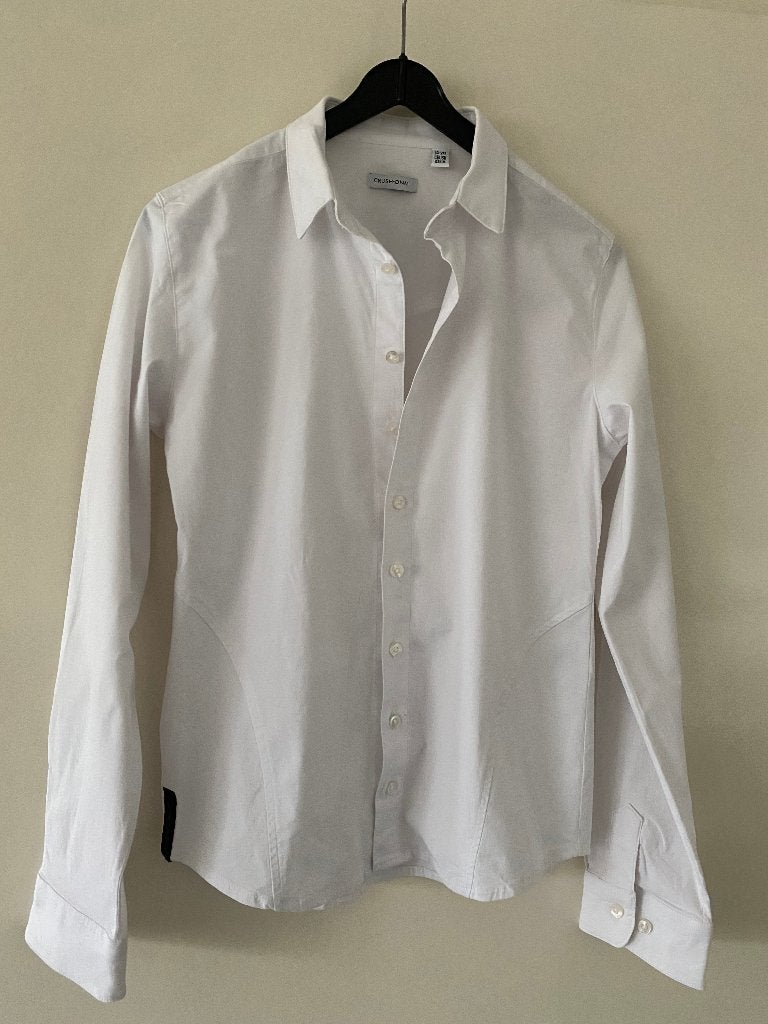 CRUSH DENIM witte blouse maat 164, Overhemd of Blouse, Ophalen of Verzenden, Zo goed als nieuw, Crush Denim