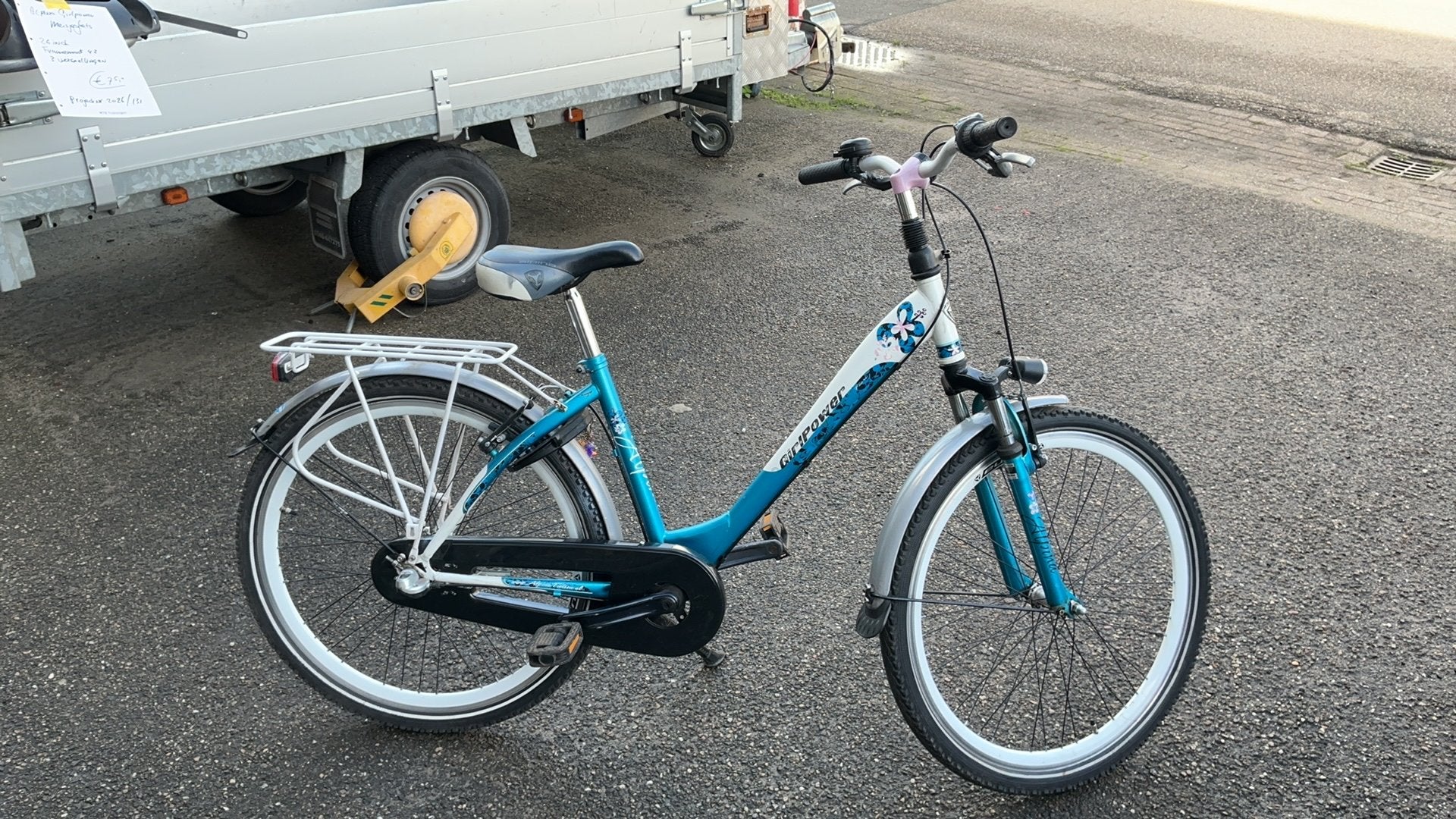 Alpina girlpower meisjesfiets, 3 versn. frame 42cm, 26 inch, Fietsen en Brommers, Gebruikt, Velgrem, Versnellingen, Ophalen