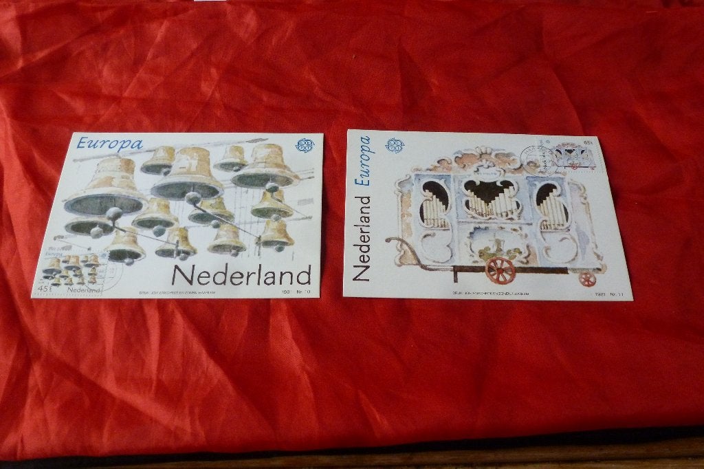 Serie 2x Europa Cept zegels folklore 1981 (38, Ophalen of Verzenden, Gestempeld, Overige thema's