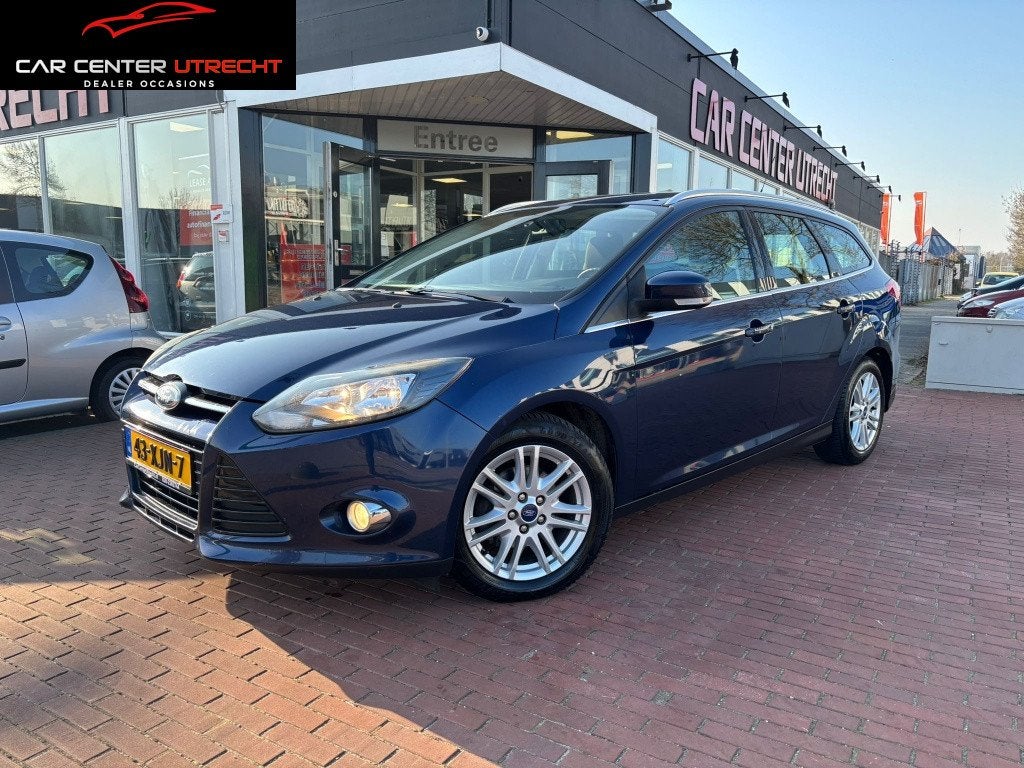 Ford FOCUS Wagon 1.0 EcoBoost Titanium | trekhaak | 6versn |, Auto's, Focus, Euro 5, Gebruikt, Blauw