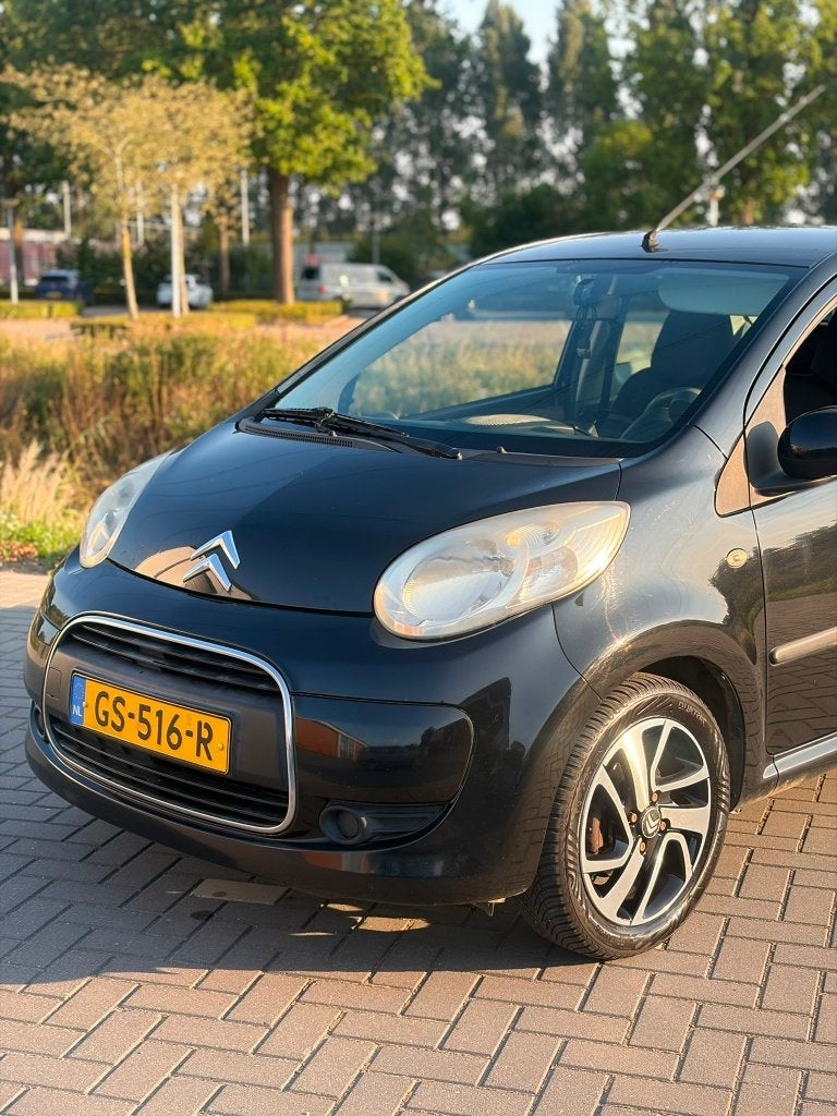 Citroën C1 1.0 3-DRS 2009 Zwart, Auto's, Voorwielaandrijving, Stof, C1, Handgeschakeld
